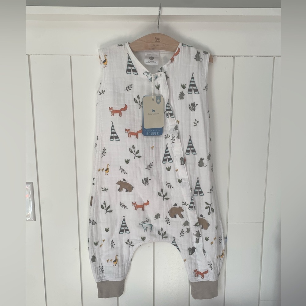 Little Unicorn Cotton Muslin Jumpsuit